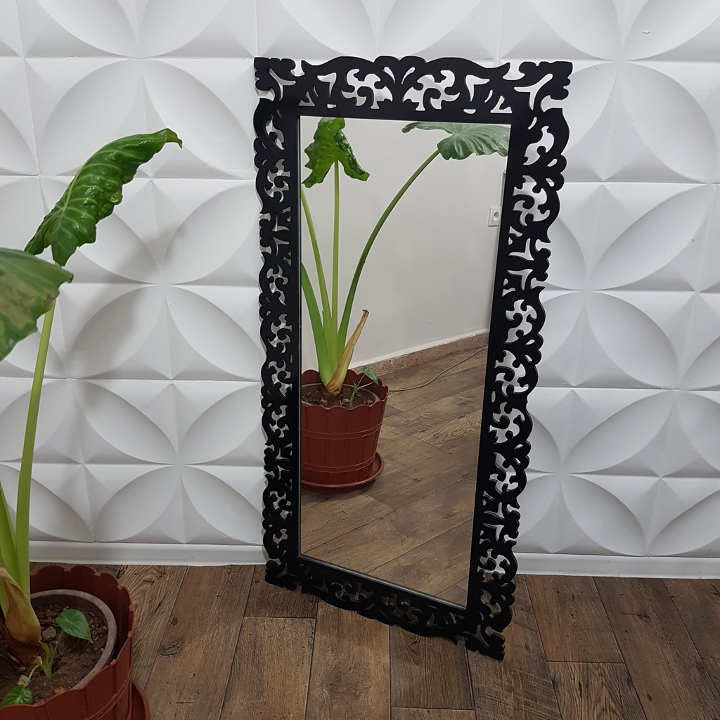 (Miroir décoratif Noir)  مرآة مزخرفة سوداء