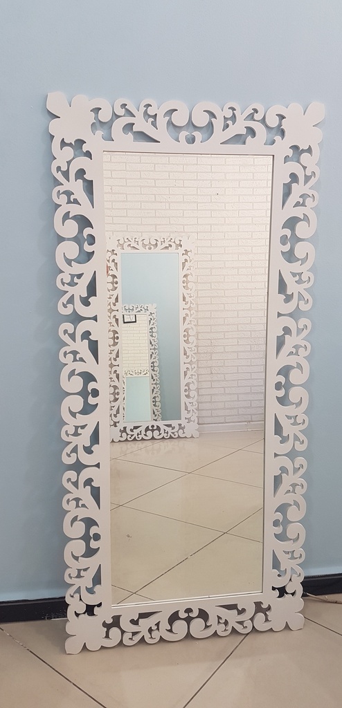 (Miroir décoratif Blanc)مرآة مزخرفة بيضاء