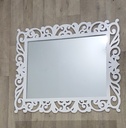 M005 (Miroir décoratif Blanc)(مرآة مزخرفة بيضاء (0.75/ 0.65م